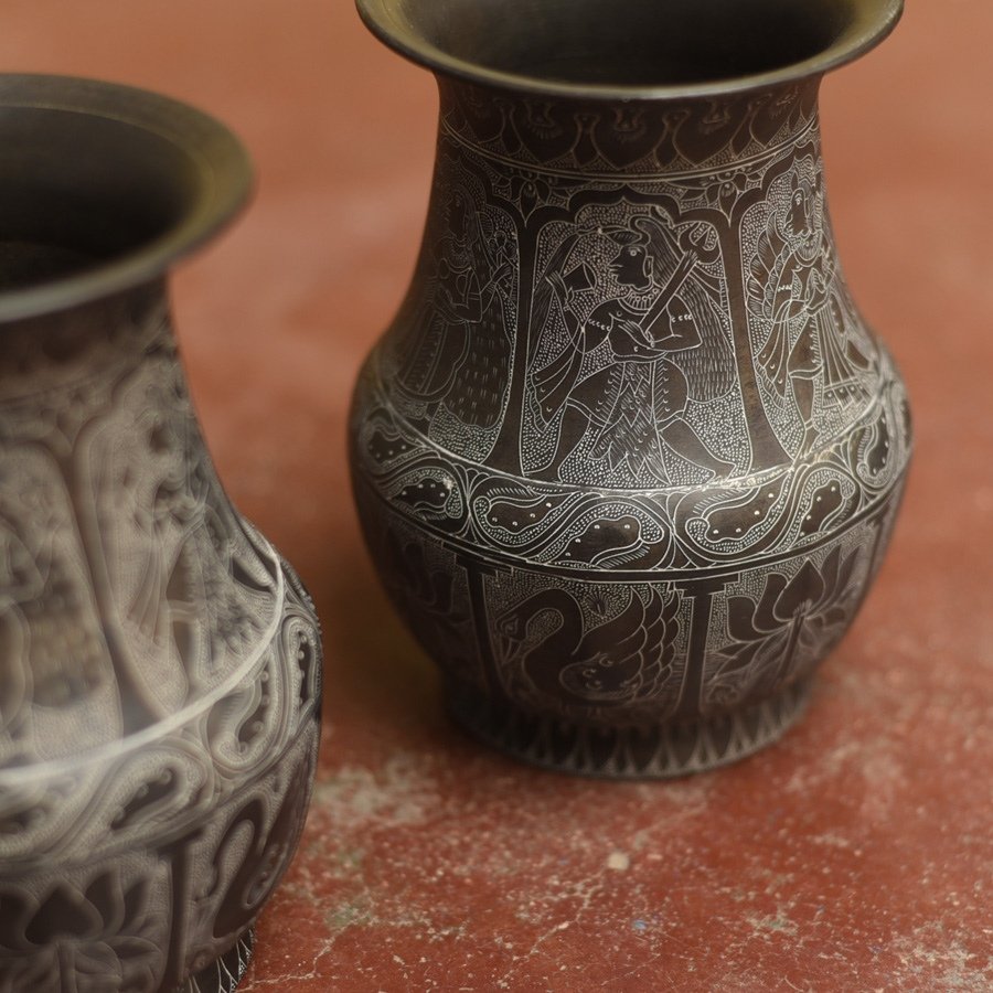 Antiquities from Khajuraho | Lota ( Set of Two )